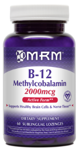 High potency B-12 with Folic Acid is best absorbed in this sublingual tablet..